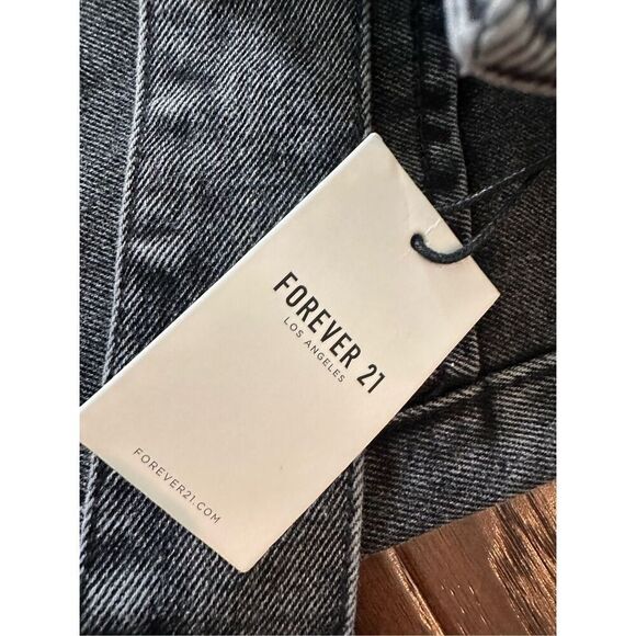 Forever 21 Black Belted Jeans size 25 - Picture 4 of 9